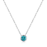 Colar com Pingente Luz Turquesa