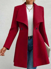 Casaco Feminino Elegância Inverno Vermelho
