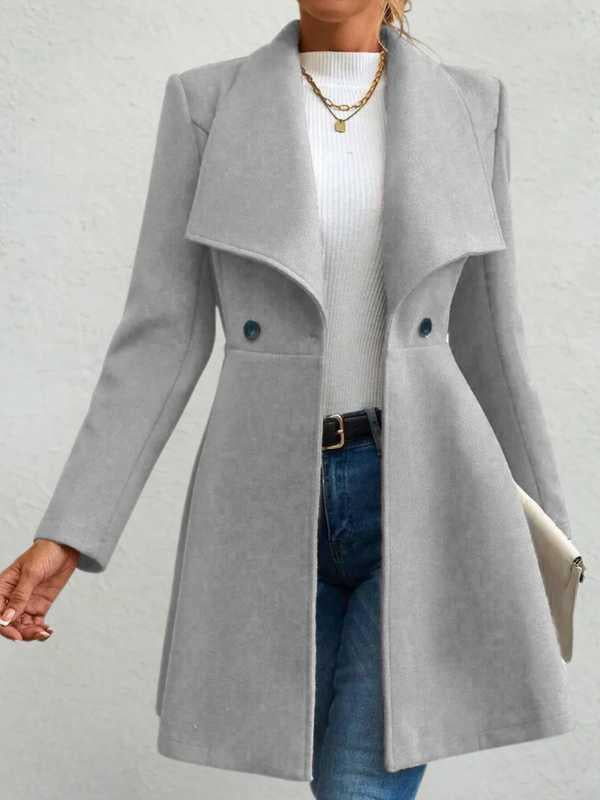 Casaco Feminino Elegância Inverno Vermelho