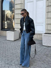 Jaqueta de Couro Feminina Ciel Élégant