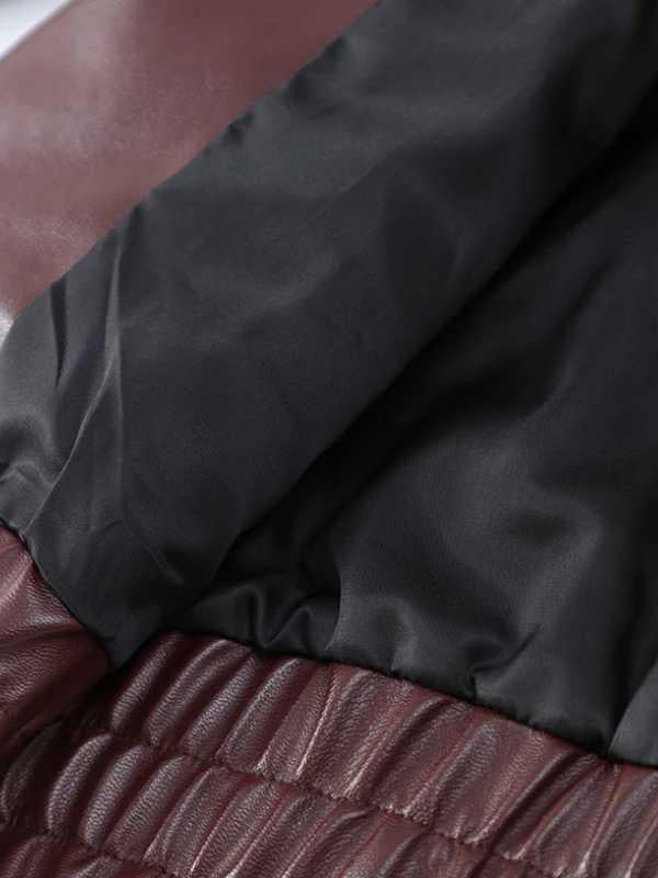 Jaqueta Feminina de Couro PU Elegante para Outono 2024