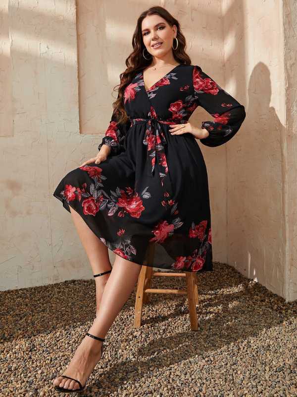 Vestido Feminino Transpassado Venise Plus Size