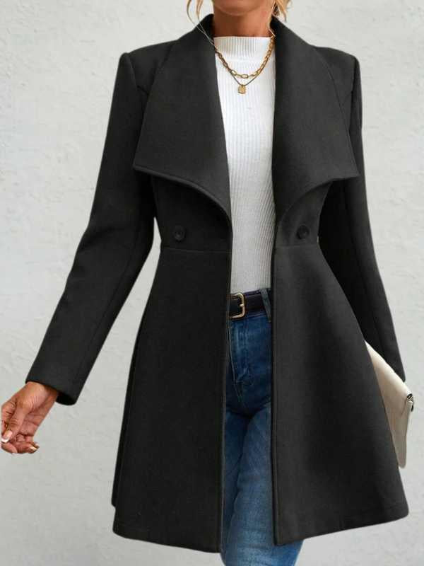 Casaco Feminino Elegância Inverno Vermelho