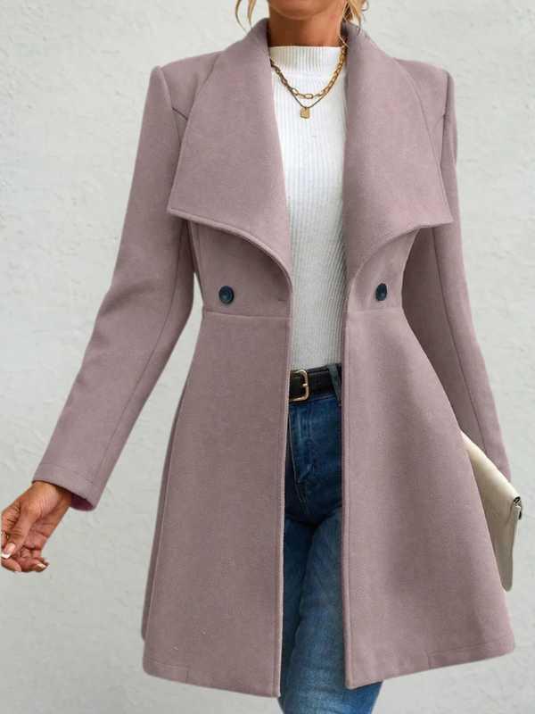 Casaco Feminino Elegância Inverno Vermelho