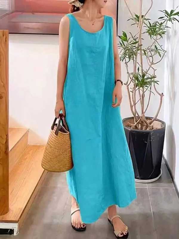 Vestido Feminino Longo Vintage