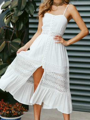Vestido Feminino com Fenda