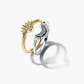Conjunto Anel Sol e Lua