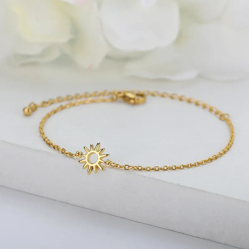 Pulseira Feminina Solar Dourada