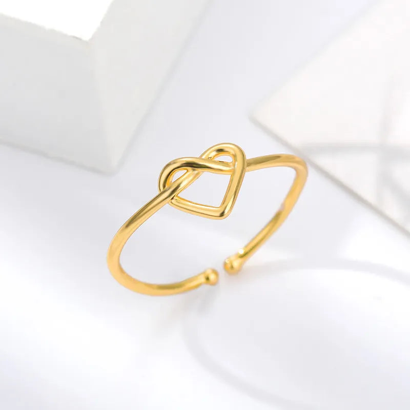 Anel Feminino Coração Infinito Luxuoso