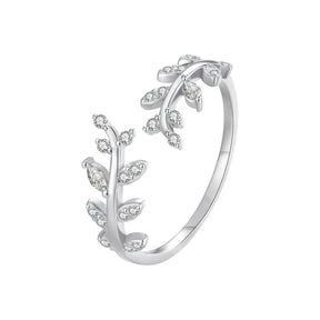 Anel Feminino Grego Luxuoso com Zircônia