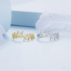 Anel Feminino Grego Luxuoso com Zircônia