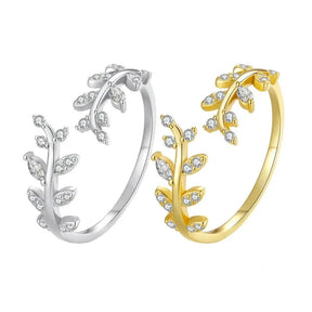 Anel Feminino Grego Luxuoso com Zircônia